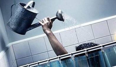 Kontrast dusche, bevor du das Soda benutze